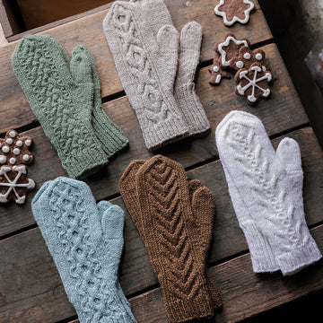 Variaatio-Handschuhe Mittens Knitting Pattern