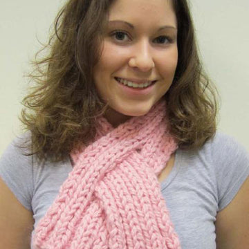 Keyhole Scarf Knitting Pattern
