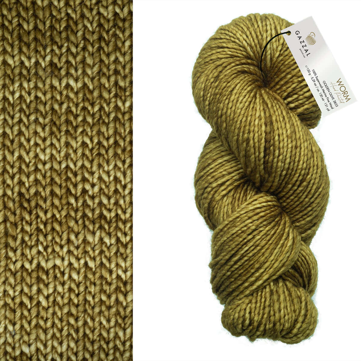 Gazzal Worm Yarn - Merino Wool Bulky