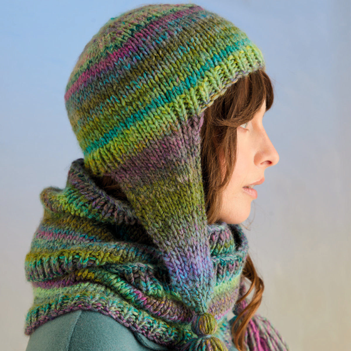 Sirdar Anemone Hat & Snood Accessory Knitting Pattern