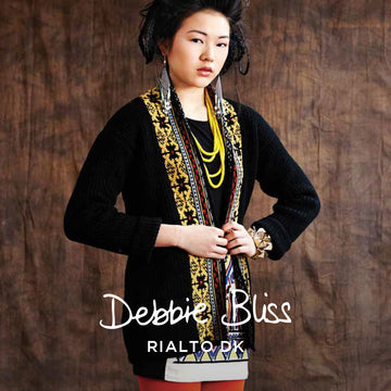 Debbie Bliss Jacket with Pattern Border Knitting Pattern