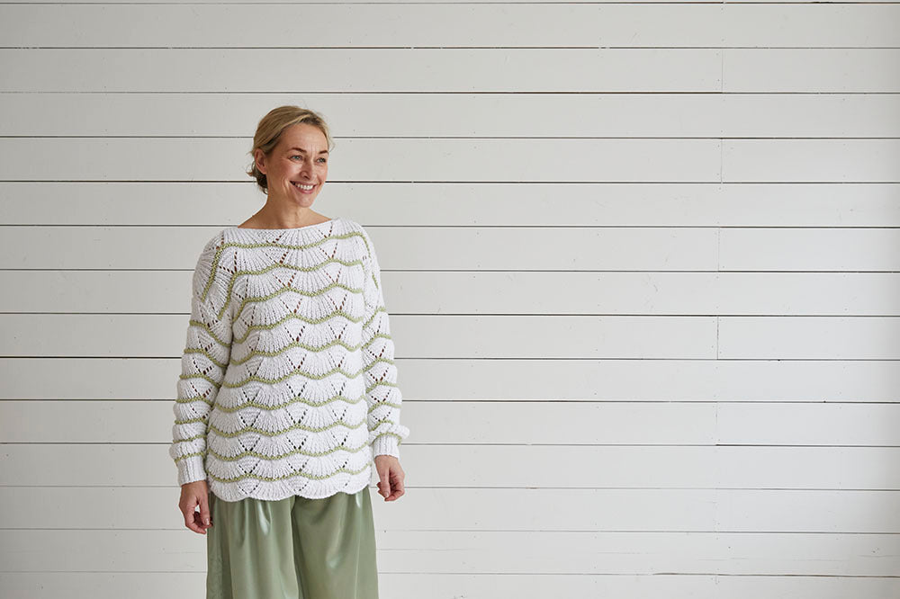 Debbie Bliss Wave Stitch Top Knitting Pattern