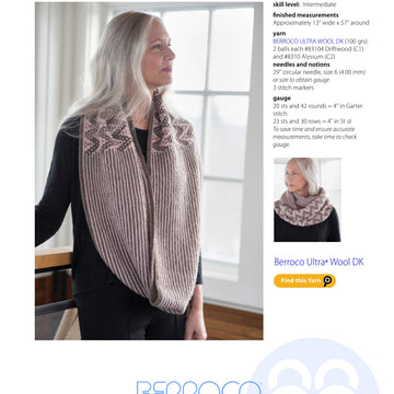 Berroco Napatree Cowl Knitting Pattern