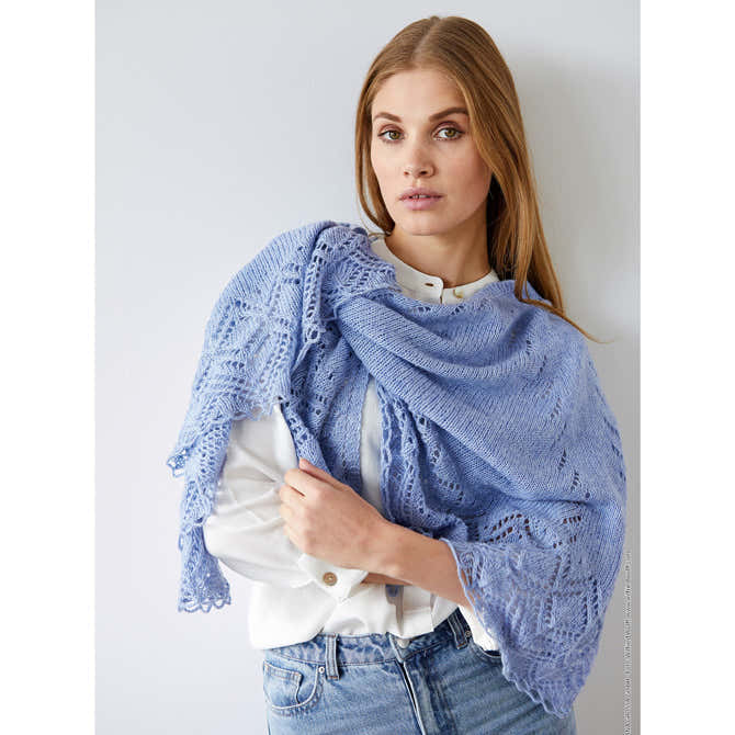 Lana Grossa 20 Shawl Wrap Knitting Pattern