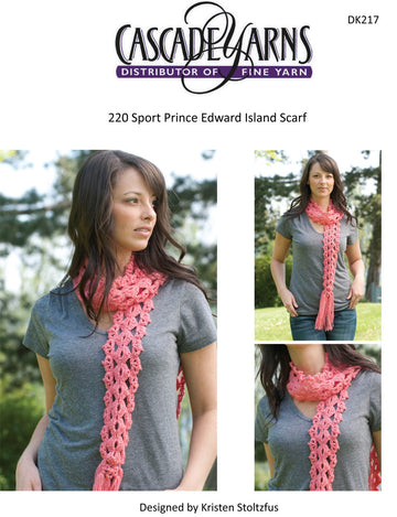 Prince Edward Island Scarf in Cascade 220 Sport - DK217 - Free PDF