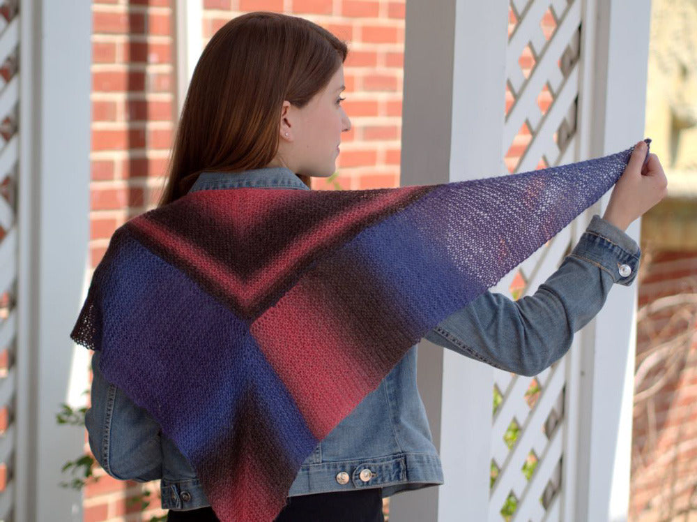 Modular Kerchief Scarf Knitting Pattern