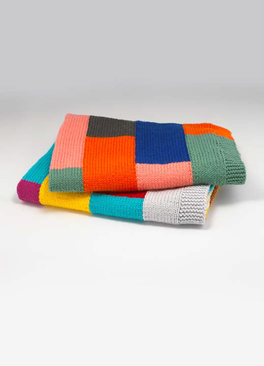 Paintbox Yarns Brick Work Blanket Knitting Pattern