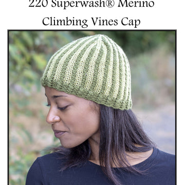Climbing Vines Cap in Cascade Yarns 220 Superwash® Merino - W737 - Free PDF