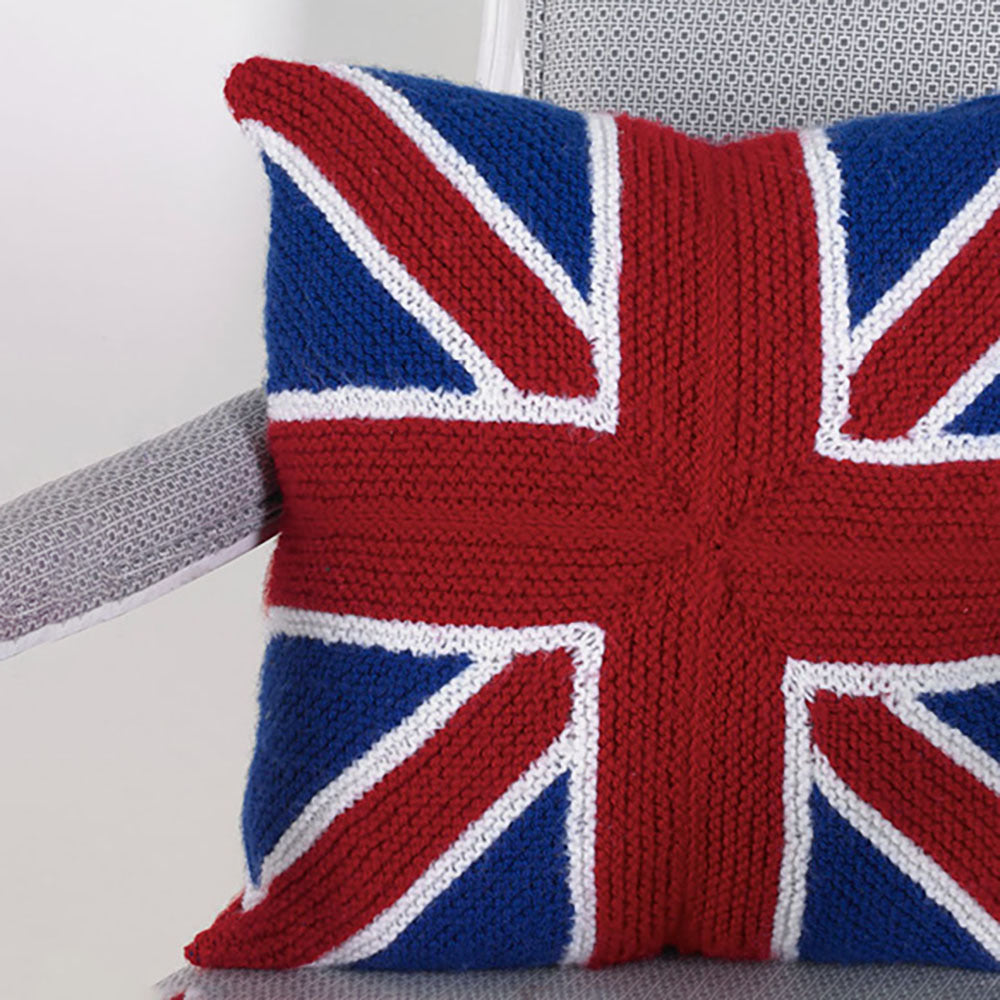 Paintbox Yarns Union Jack Patchwork Cushion Knitting Pattern