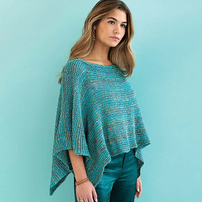 Noro The Easy-Peasy Poncho Cape Knitting Pattern