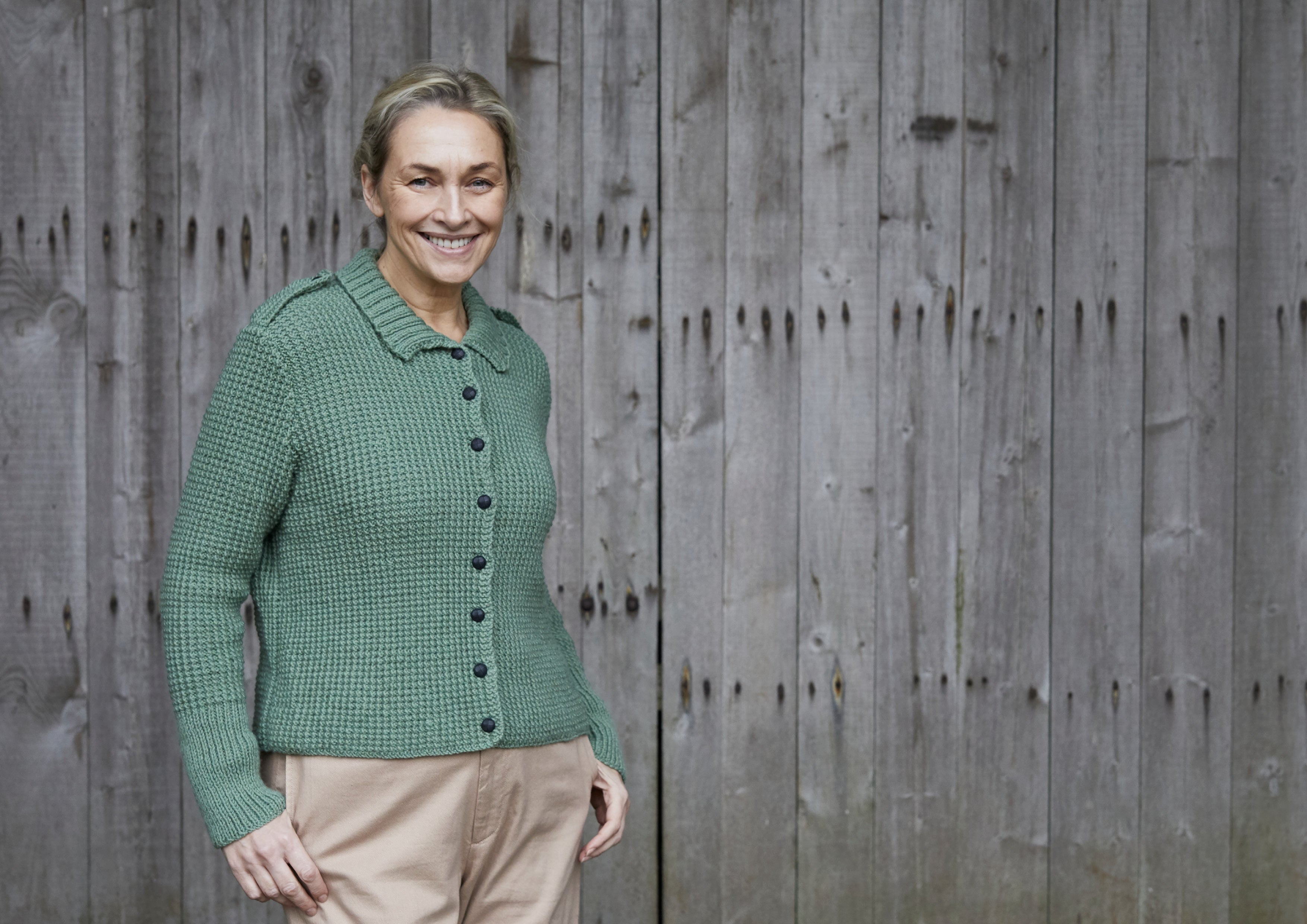 Debbie Bliss Rice Stitch Jacket Knitting Pattern