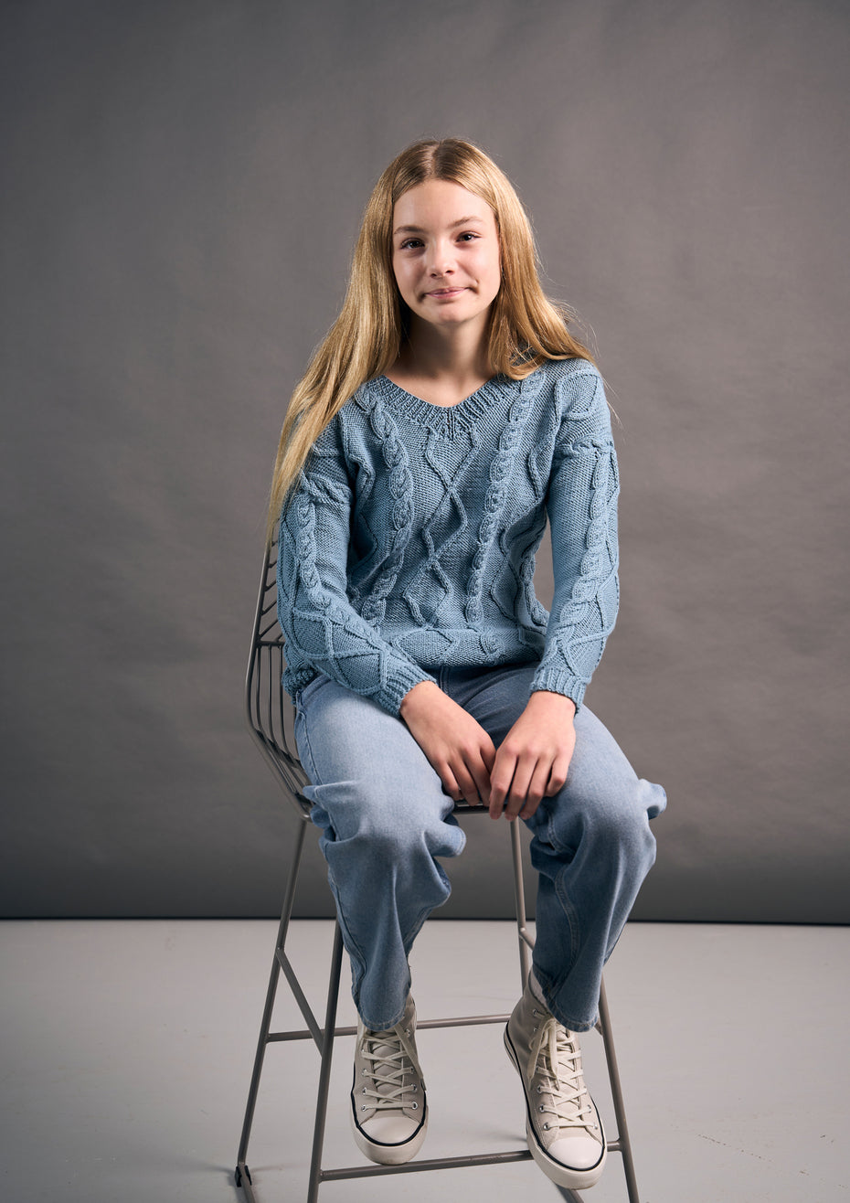 Mini Clara Sweater Jumper Knitting Pattern