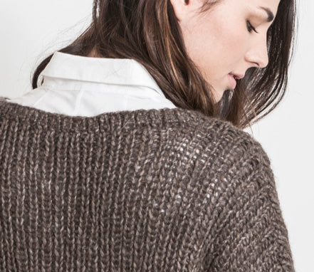 Blue Sky Fibers Preston Pullover Jumper Knitting Pattern