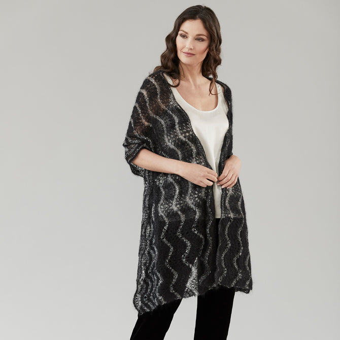 Sesia Lily Shawl Wrap Knitting Pattern