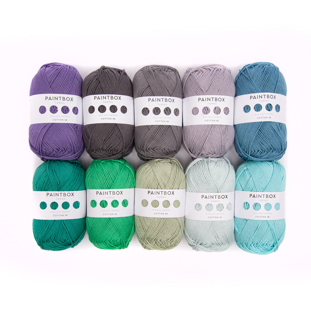 Paintbox Yarns Cotton DK 10 Ball Color Pack Yarn - Cotton DK