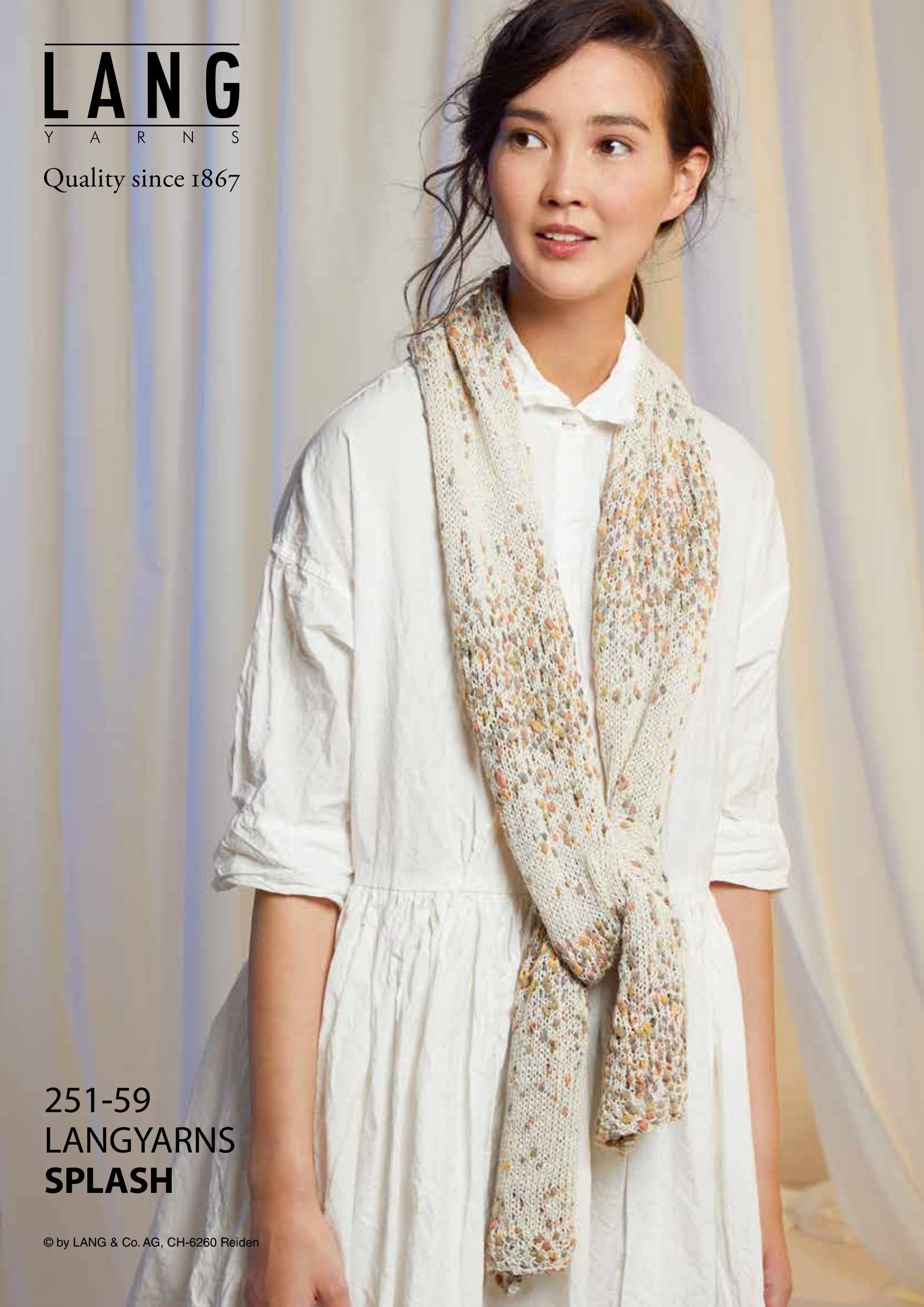 Lang 251-59 Scarf Knitting Pattern