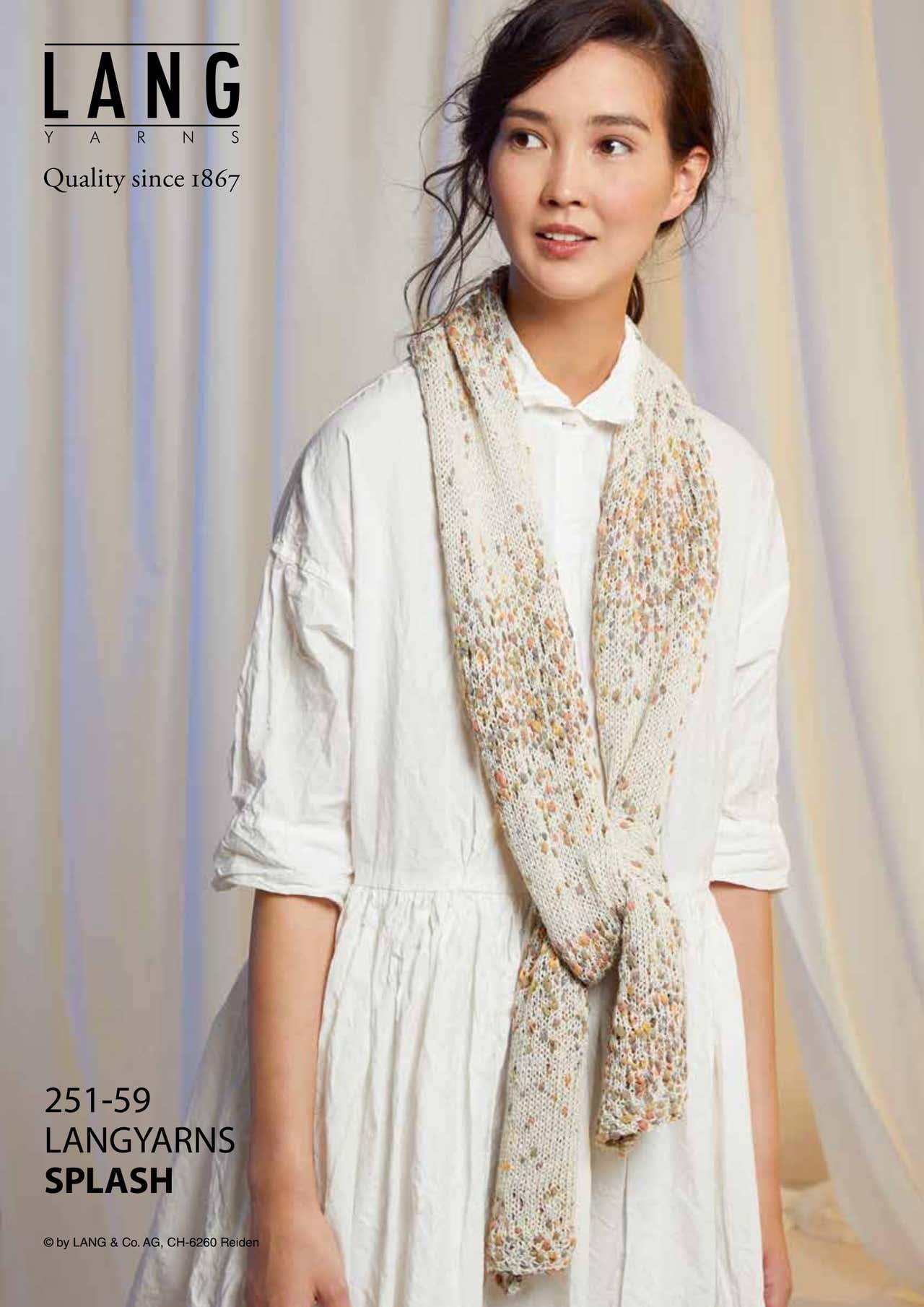Lang 251-59 Scarf Knitting Pattern