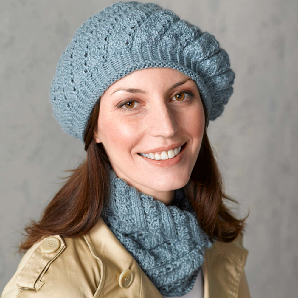 Valley Yarns Tempest Beret, Gauntlets and Cowl Knitting