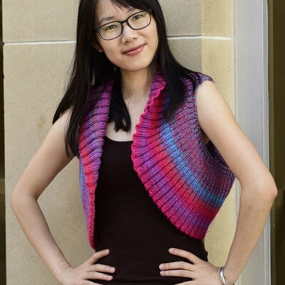 Jojoland Rings Around Rosie Waistcoat Knitting Pattern