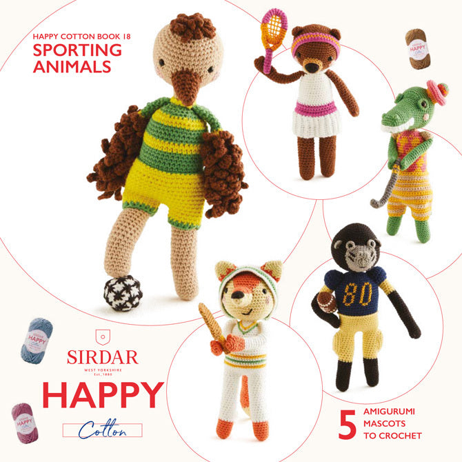 Sirdar Sporting Animals eBook Toy Crochet Pattern