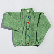 Valley Yarns Ribbed Front Child's Cardigan Knitting Pattern