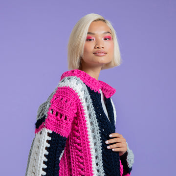 Paintbox Yarns Jump for Joy Jacket Crochet Pattern