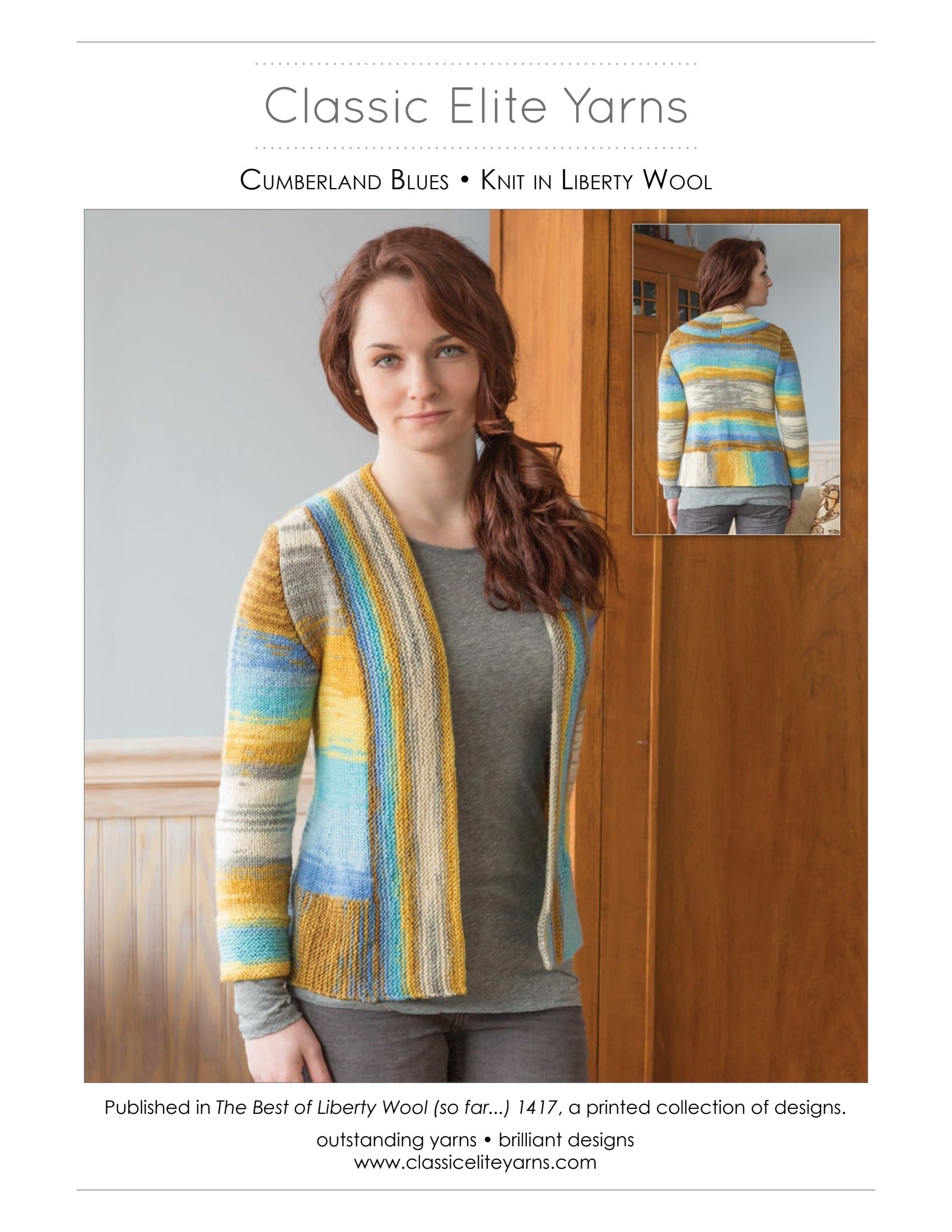 Classic Elite Yarns Cumberland Blues Knitting Pattern