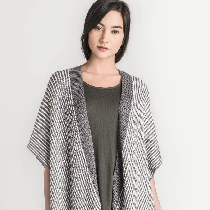 Blue Sky Fibers Esko Kimono Cape Knitting Pattern