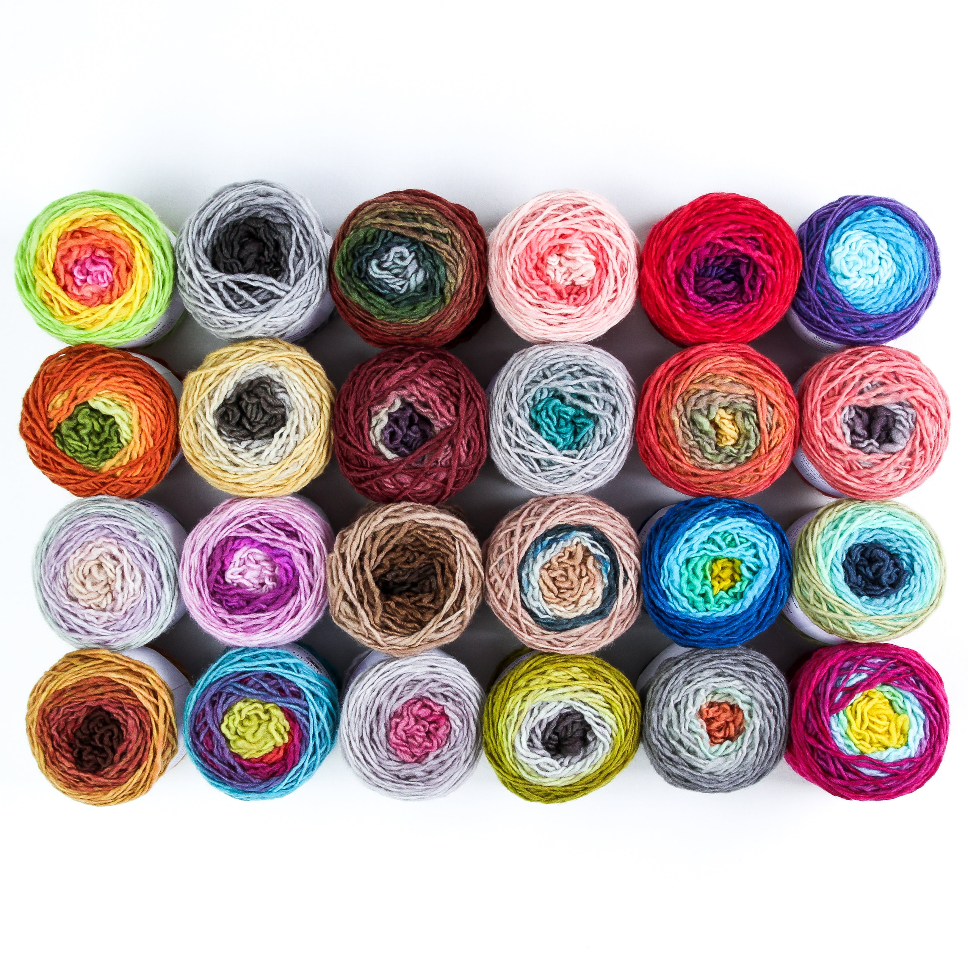 Freia Fine Handpaints Minikin Fingering Ombre Palette 24 Pack Yarn - Merino Wool 4 Ply