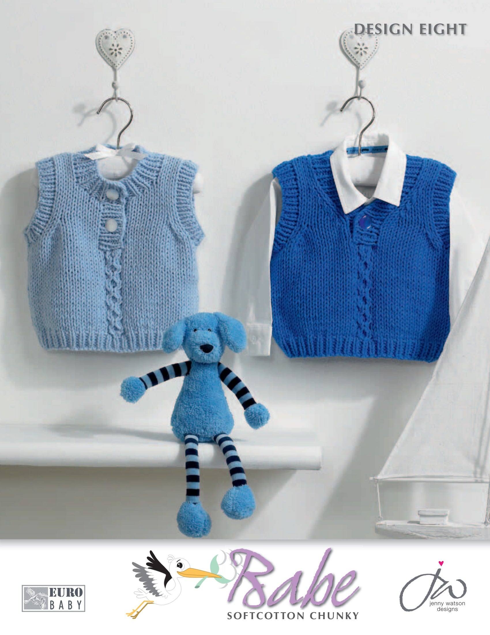 Euro Jack and Jill Slipovers Vest Knitting Pattern