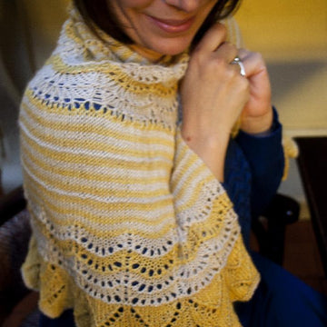 Frangipani Shawl