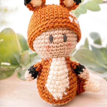 Woodland Crochet Fox Amigurumi Doll