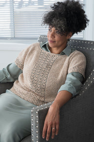Berroco Essentials Elderflower Top Crochet Pattern