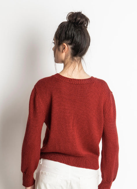 Blue Sky Fibers Lake Melissa Sweater Jumper Knitting Pattern