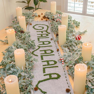 Falalalala Knit Table Runner