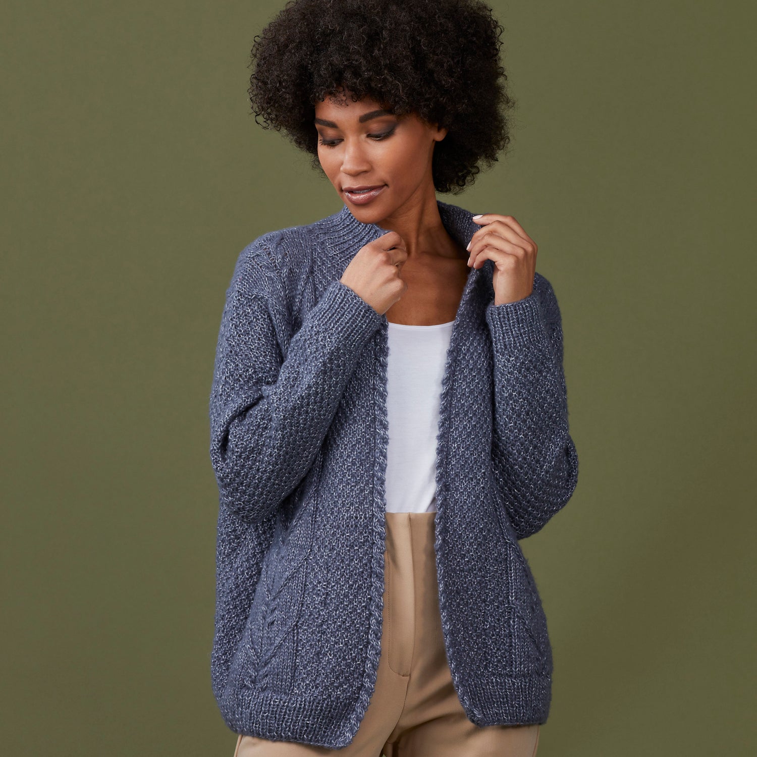 Stacy Charles Fine Yarns Bella Cardigan Knitting Pattern