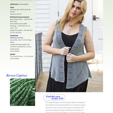 Berroco Lacuna Vest Knitting Pattern