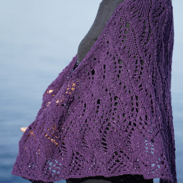 Cascade Yarns DK Flame Tree -Beaded- Shawl Knitting Pattern