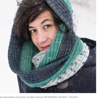 Twist Collective Ribbon Candy Cowl Knitting Pattern