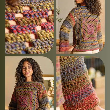 Ravina Crochet Swirl Jumper by Cassie Ward in Retreat Twist Chunky