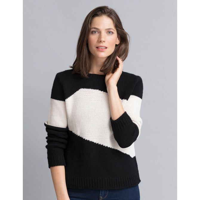 String Grace Colorblock Pullover Jumper Knitting Pattern