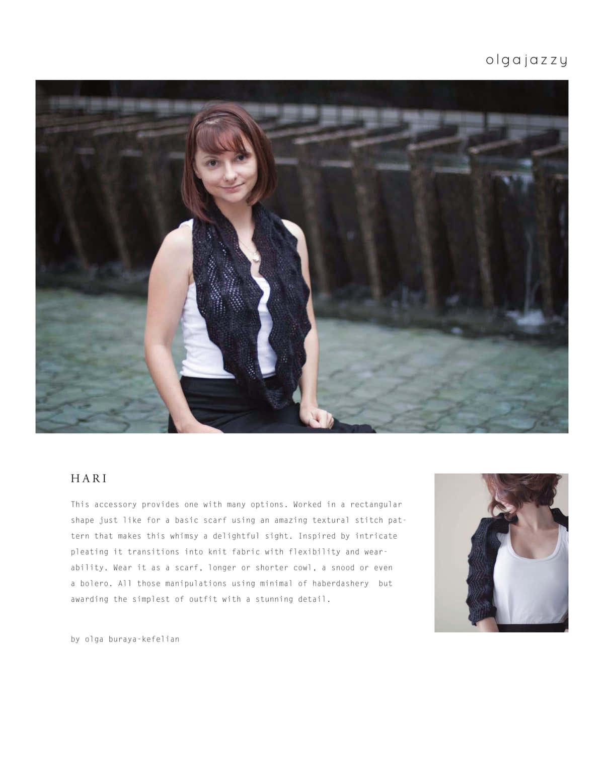 Olgajazzy Hari Scarf Cardigan Knitting Pattern