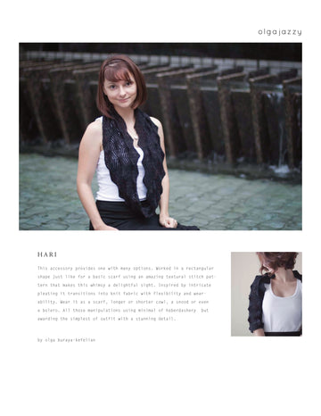 Olgajazzy Hari Scarf Cardigan Knitting Pattern