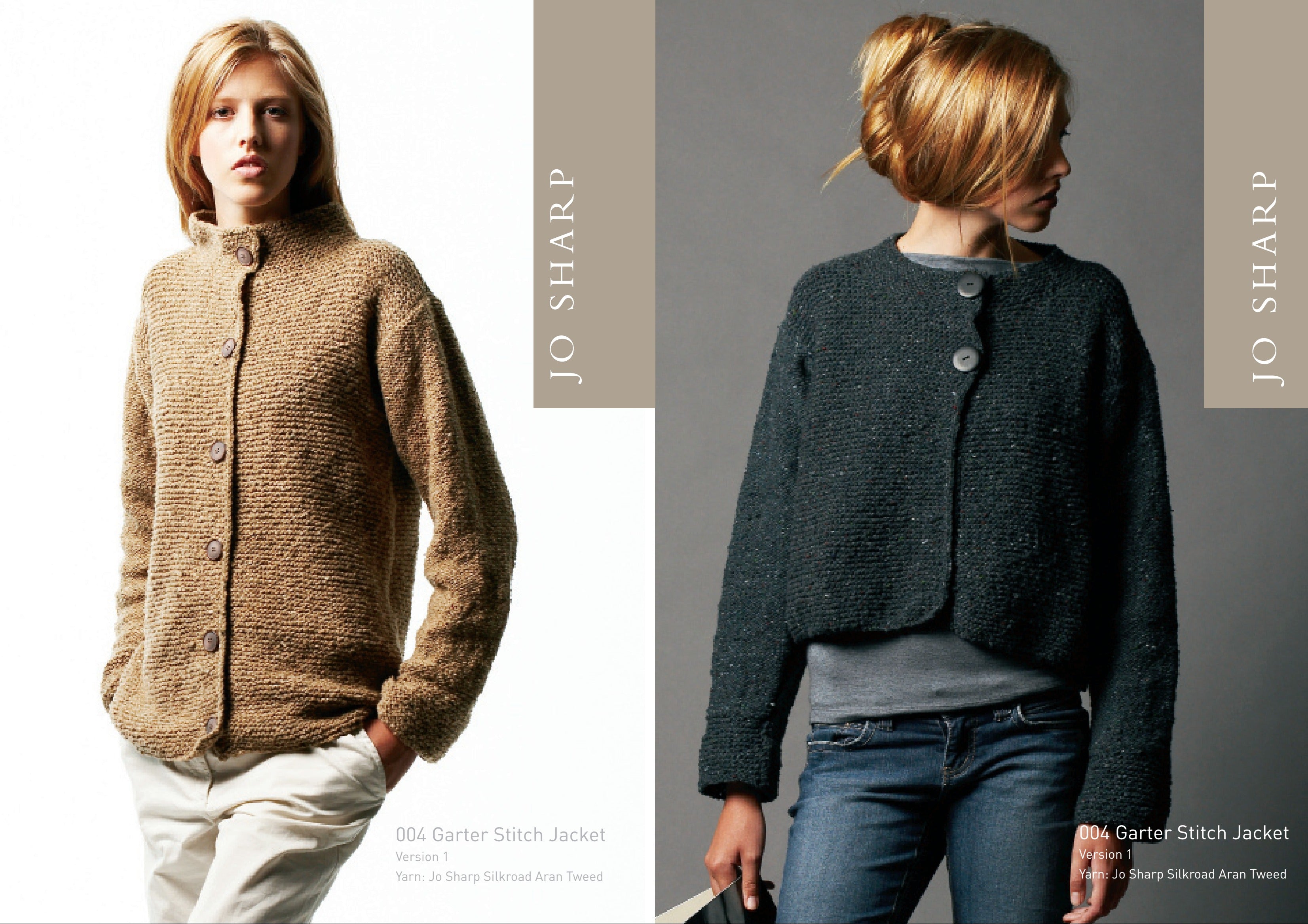 Jo Sharp Garter Stitch Jacket Coat Knitting Pattern