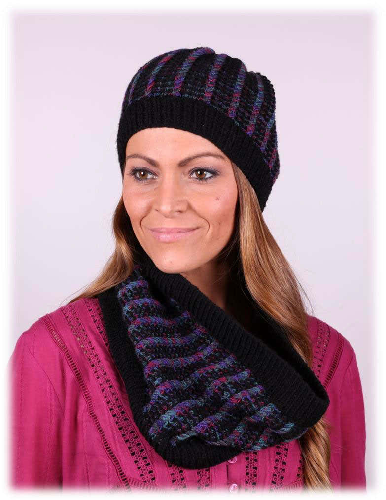 Slipt Stitch Hat And Cowl Knitting Pattern