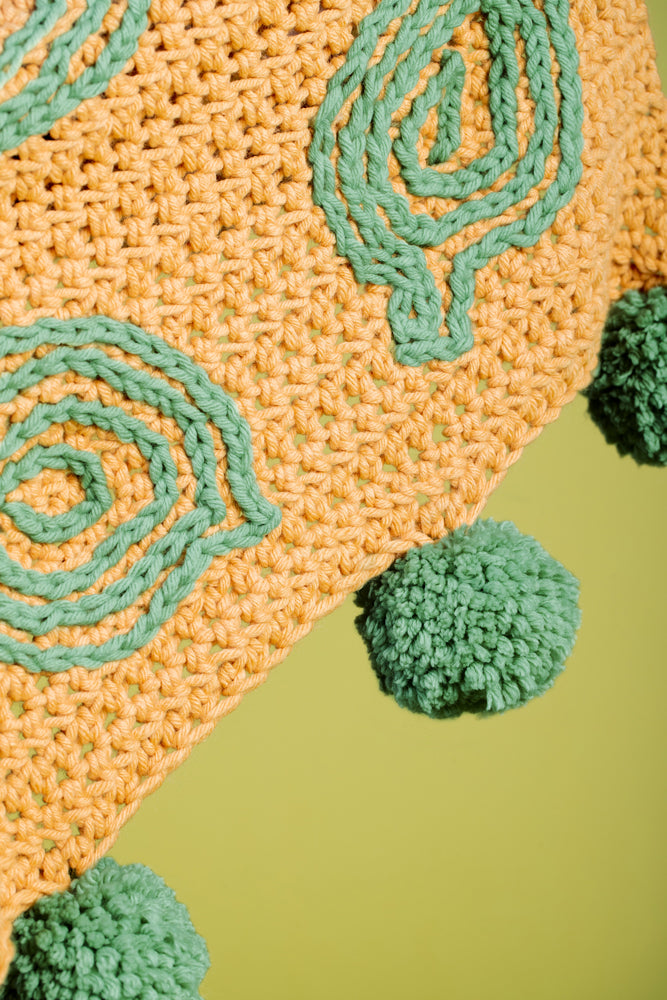 Paintbox Yarns Fallen Leaves Afghan Crochet Pattern
