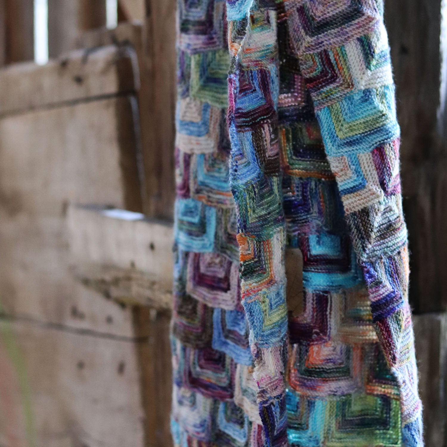 Koigu Mitered Rectangle Scarf Knitting Pattern