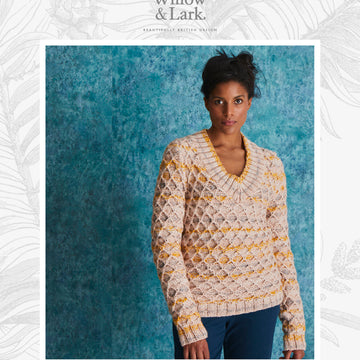 Willow & Lark Soleil Levant V Neck Knitting Pattern