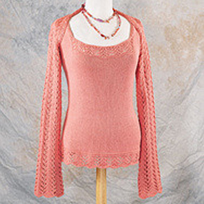 Valley Yarns Sunrise Shrug Knitting Pattern