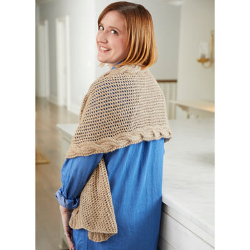 Valley Yarns Woodbridge Scarf/Wrap Knitting Pattern